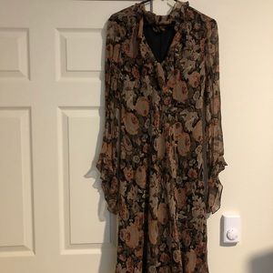 Ralph Lauren chiffon floral dress